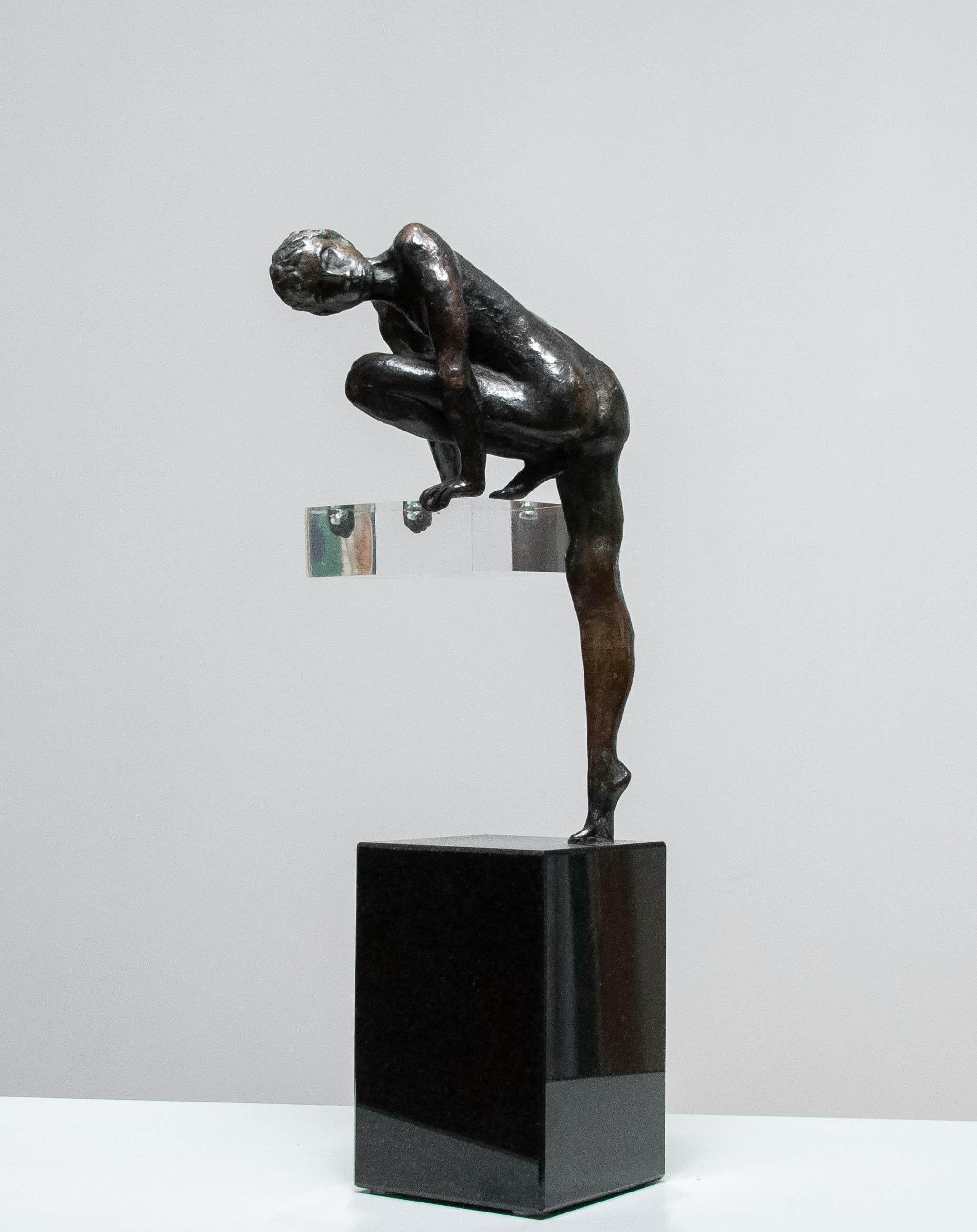 Estatua de inspiración original de los años 90 para monumento al donante de tamaño natural de Egbert Hermsen Holandés en venta