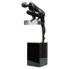 Estatua de inspiración original de los años 90 para monumento al donante de tamaño natural de Egbert Hermsen