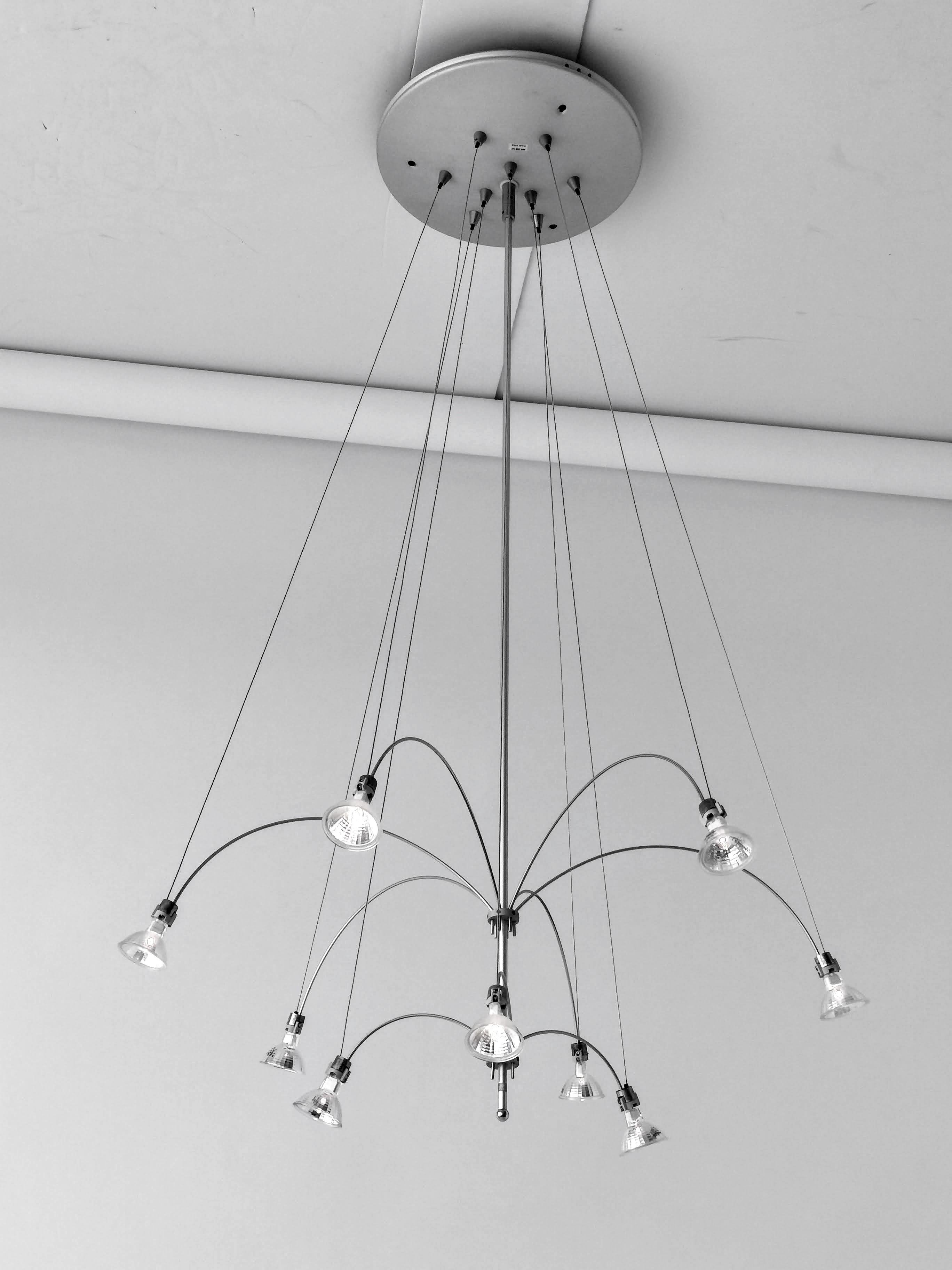 Late 20th Century 1990s 'Orione' Halogen Chandelier, Solzi Luce, Italy