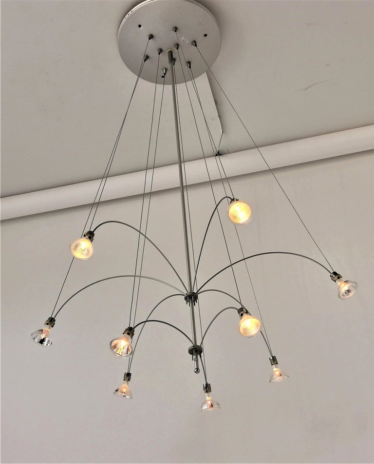 1990s ''Orione'' Halogen Chandelier, Solzi Luce, Italy For Sale at 1stDibs