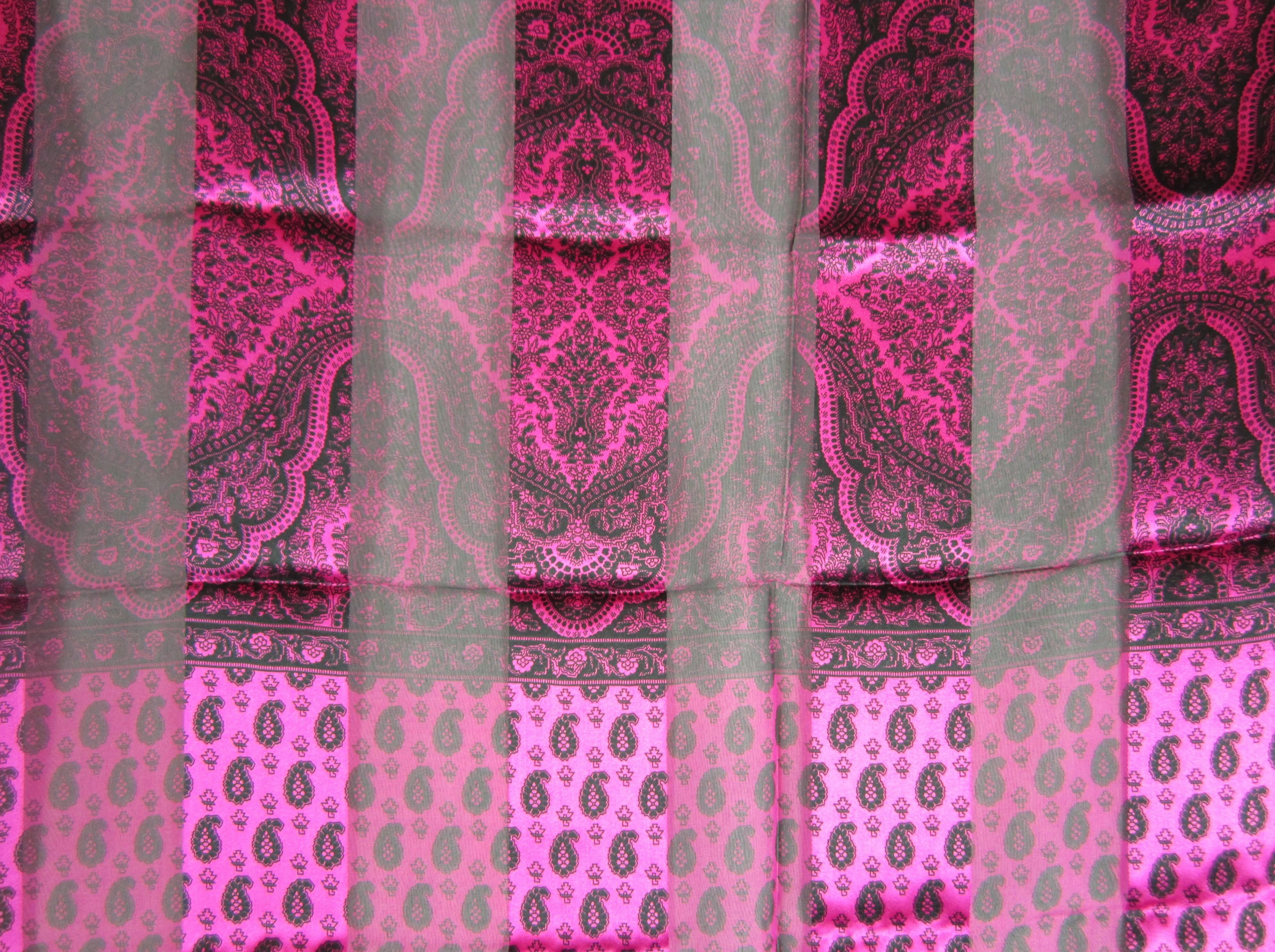 Pink 1990's Over sized Silk Escada Scarf New, Never worn 