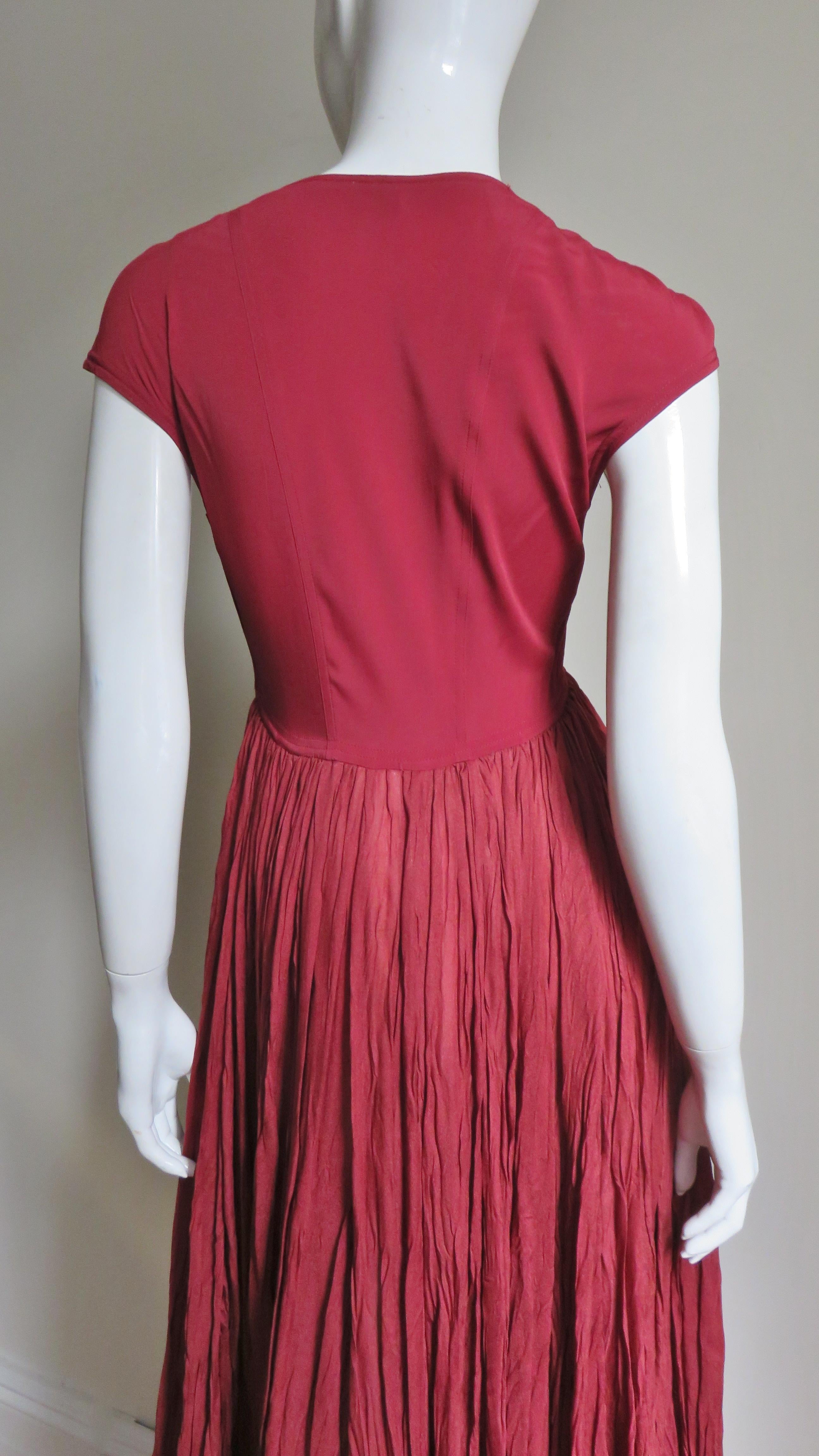 1990s Ozbek High Low Dress 9