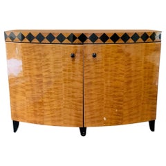 Zebra Wood Case Pieces and Storage Cabinets