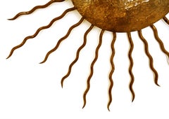 1990s Painted Metal Sun Flush Mounts '5 Available'