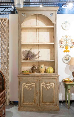 1990s Pair of Antique French Louis XV Style Bookcases with Original Patina