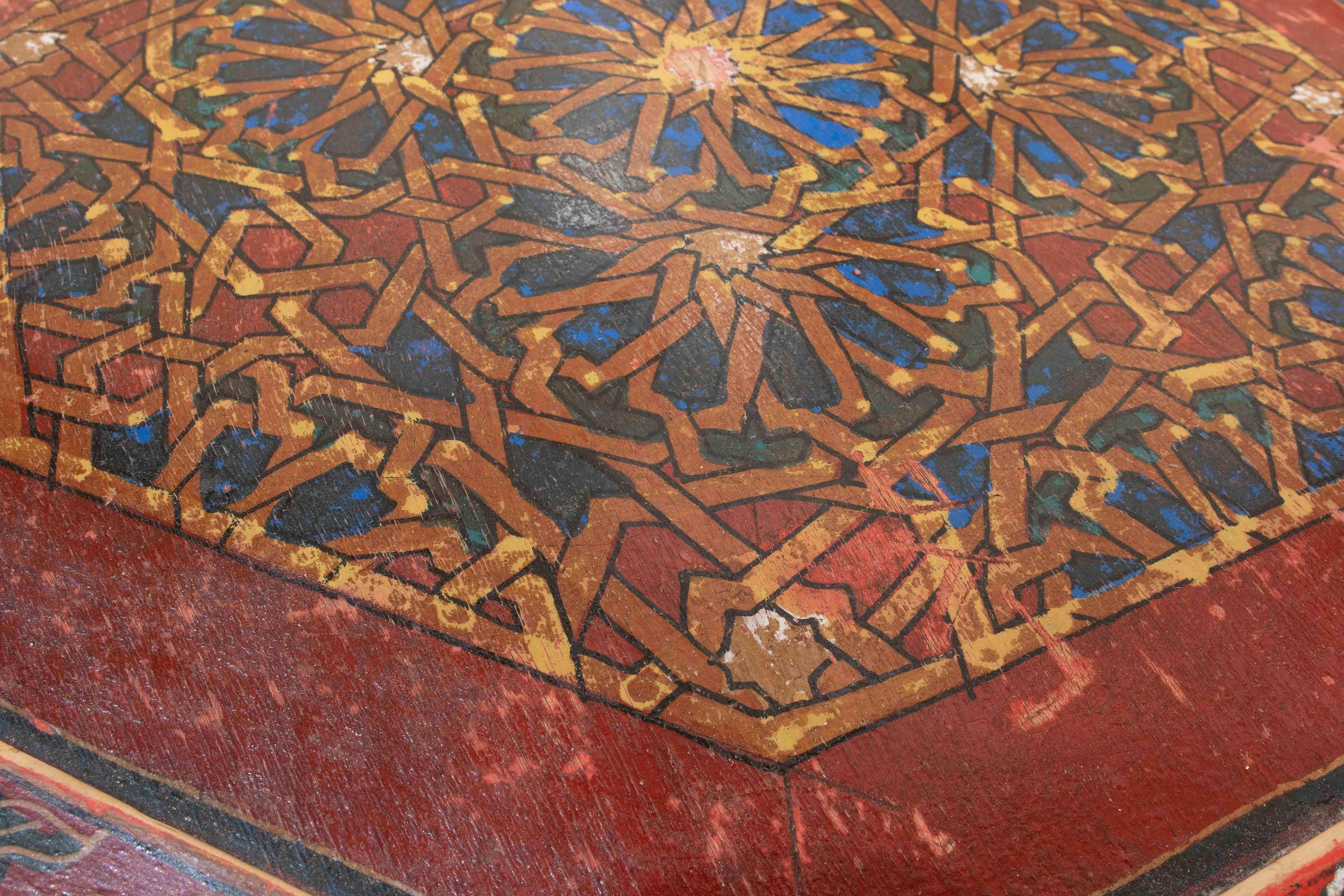 1990s Pair of Handcrafted Octagonal Tables – Traditional Mexican Design For Sale 6