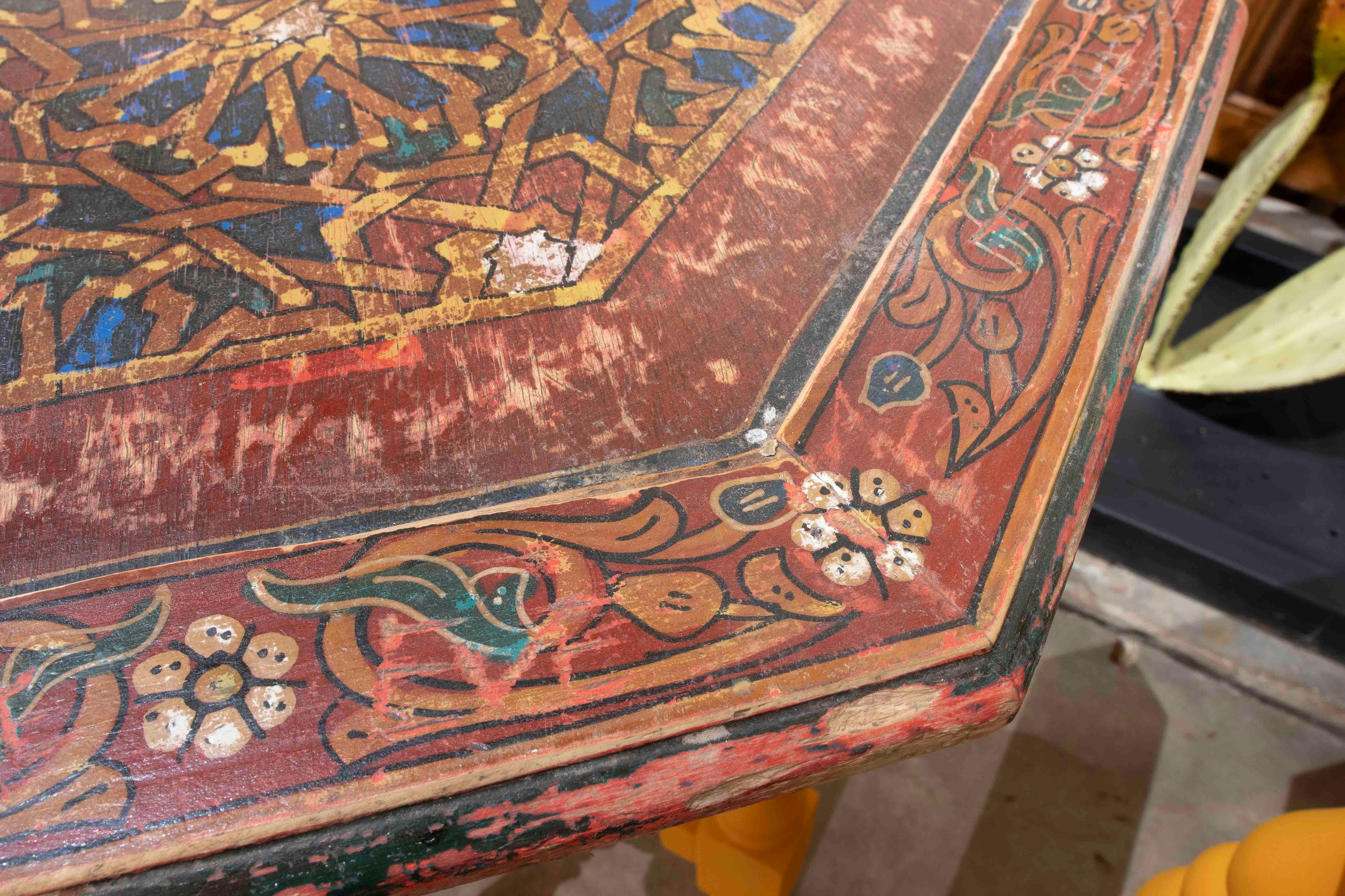1990s Pair of Handcrafted Octagonal Tables – Traditional Mexican Design For Sale 7