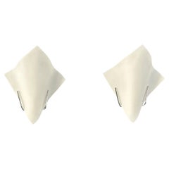 1990s Pair of Handkerchief Sconces by Boyd Lighting in Satin Glass