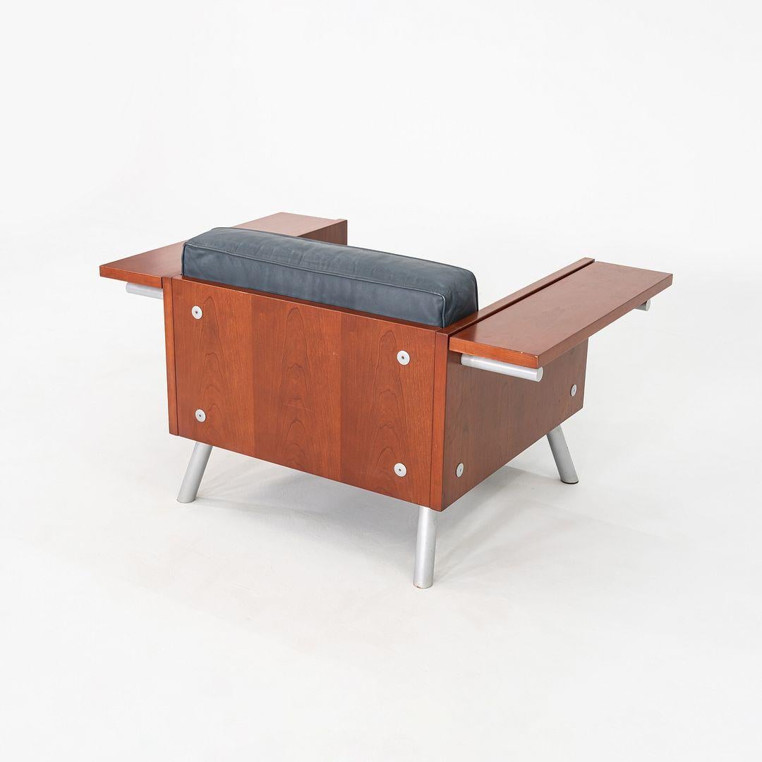 Cuir Paire de fauteuils Knoll Salsa des années 1990 par Paul Aferiat et Peter Stamberg en vente
