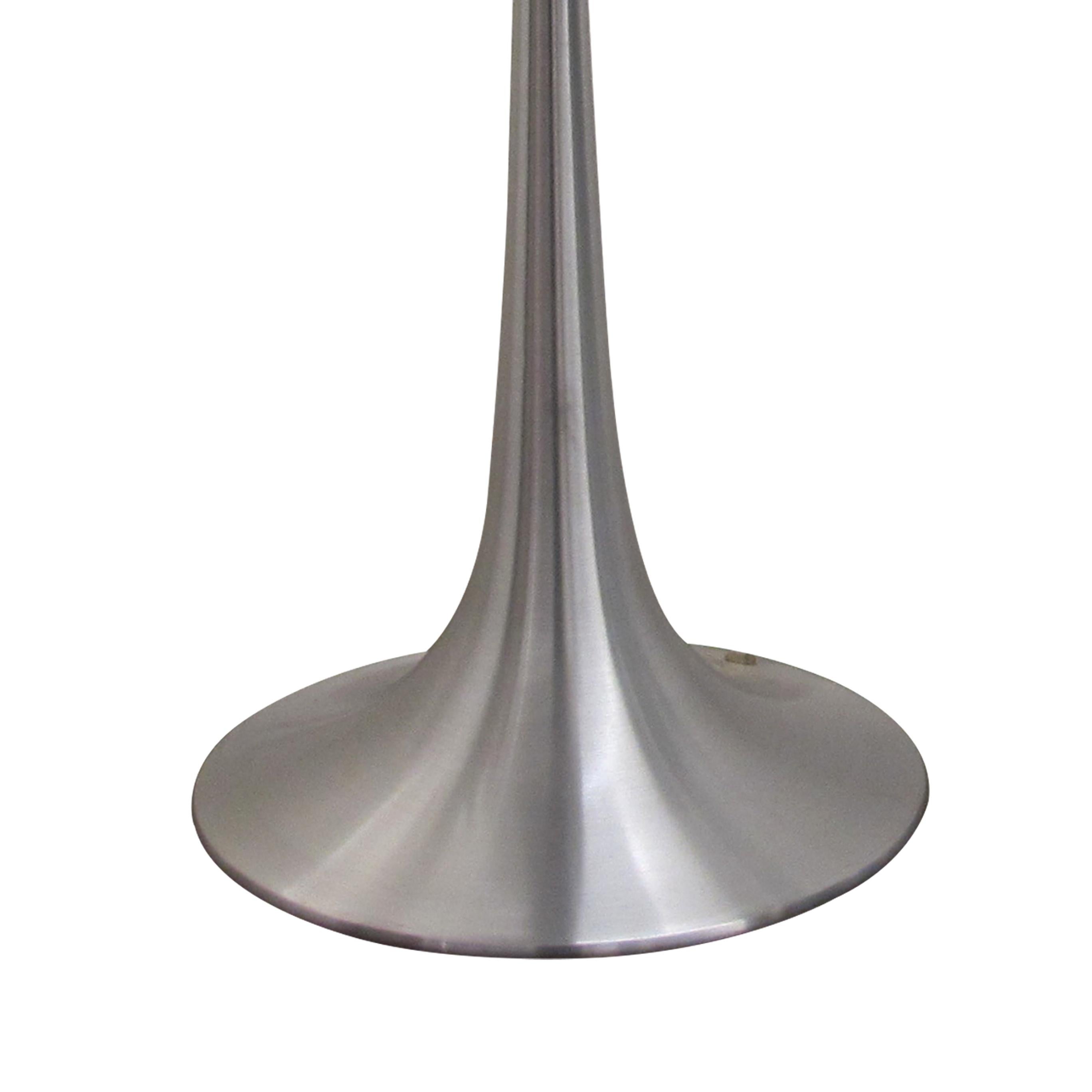 Aluminum 1990s Pair of Large Aluminium Manhattan Table Lamps, Danish For Sale