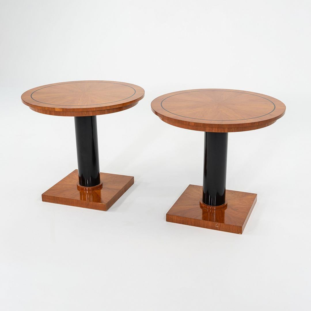 Modern 1990s Pair of Michael Graves for Arkitektura Kyoto Side or End Tables in Cherry For Sale