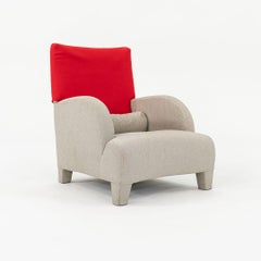 1990 Pareja de sillones Oriente de Antonio Citterio en tela gris y roja