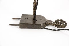 1990's Pair of Plug Bronze Lamps