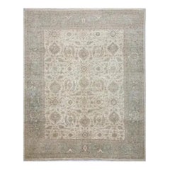 Tapis en laine de style Farahan, tissé à la main au Pakistan dans les années 1990, 8'1" x 10'1"