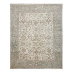 Tapis en laine de style Farahan, tissé à la main au Pakistan dans les années 1990, 8'1" x 10'1"