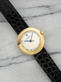 1990s Pebble UFO-Style – Yellow Gold, White Stamped Dial