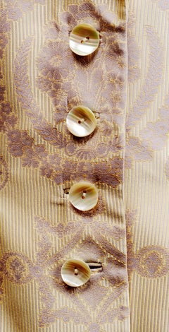 1990s Peggy Jennings Silk Brocade Skirt Suit