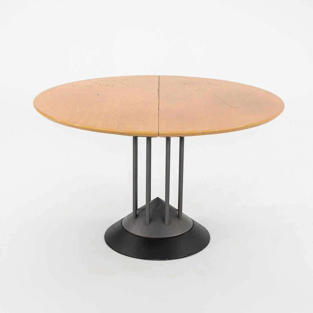 Años 90 Peter Maly para Tonon Italia Mesa de comedor extensible postmoderna con hoja en venta 5