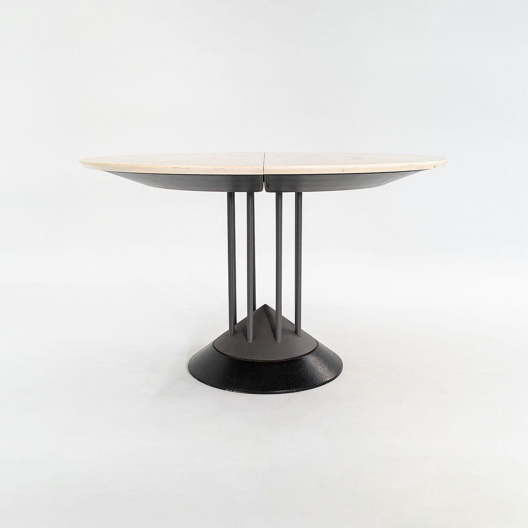 Años 90 Peter Maly para Tonon Italia Mesa de comedor extensible postmoderna con hoja Italiano en venta