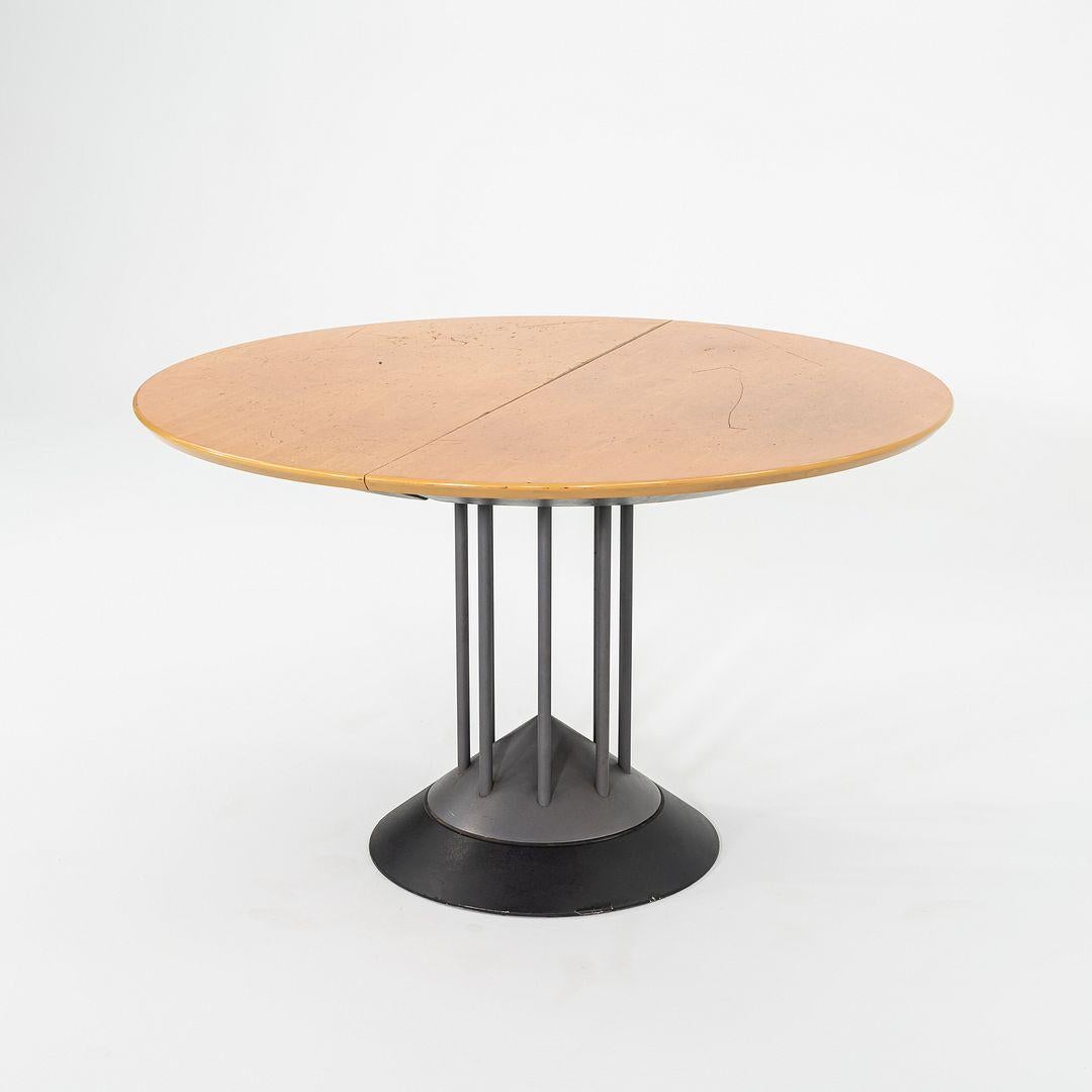 Años 90 Peter Maly para Tonon Italia Mesa de comedor extensible postmoderna con hoja finales del siglo XX en venta