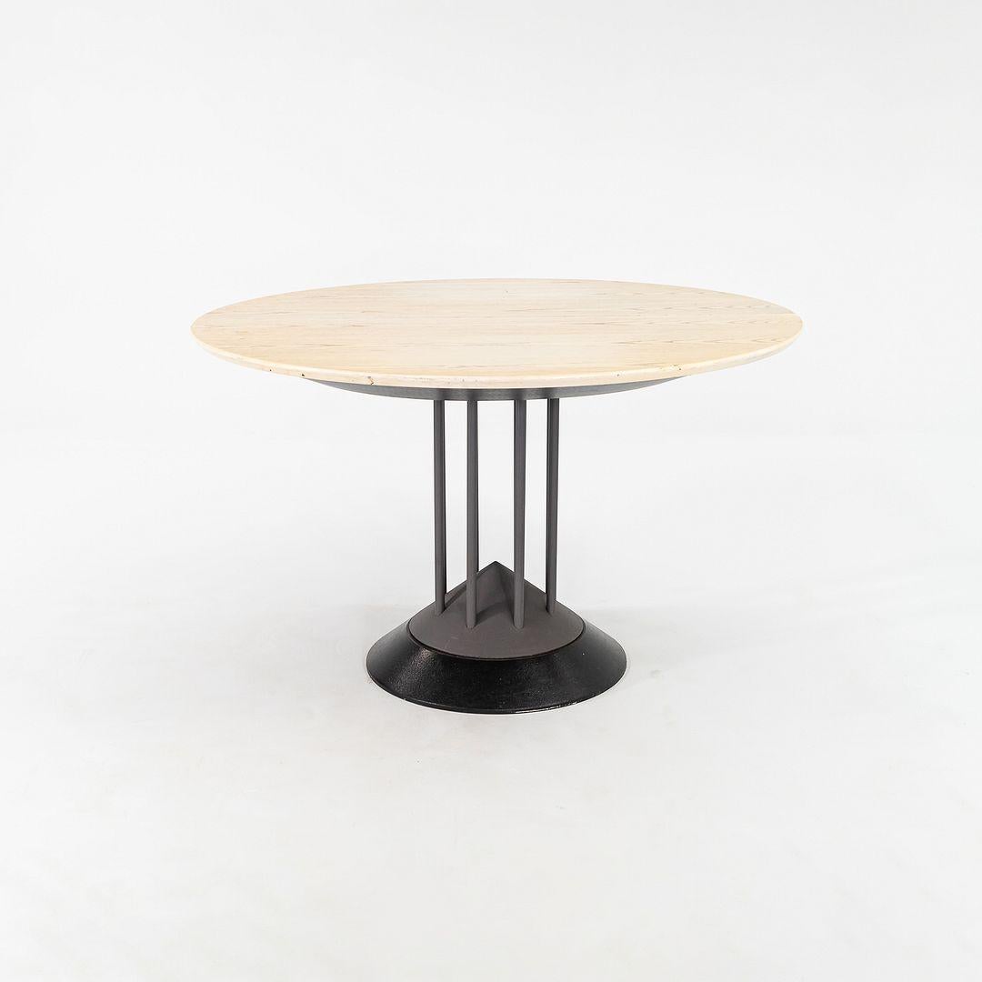 Años 90 Peter Maly para Tonon Italia Mesa de comedor extensible postmoderna con hoja Esmalte en venta