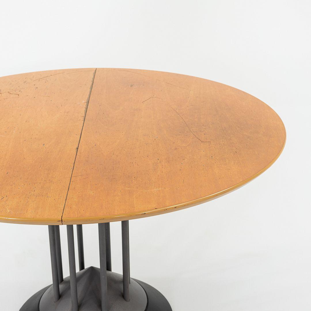 Años 90 Peter Maly para Tonon Italia Mesa de comedor extensible postmoderna con hoja Esmalte en venta