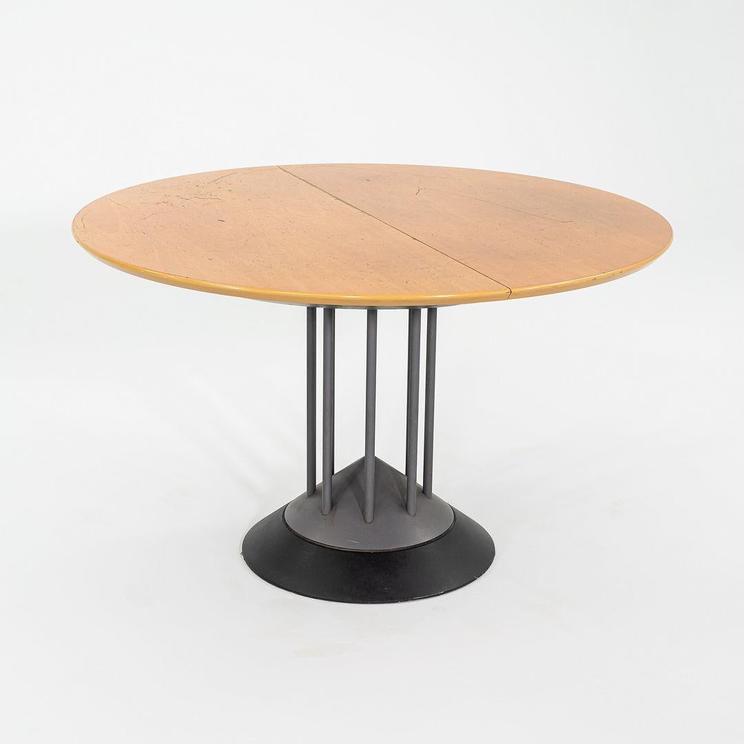 Años 90 Peter Maly para Tonon Italia Mesa de comedor extensible postmoderna con hoja en venta 1