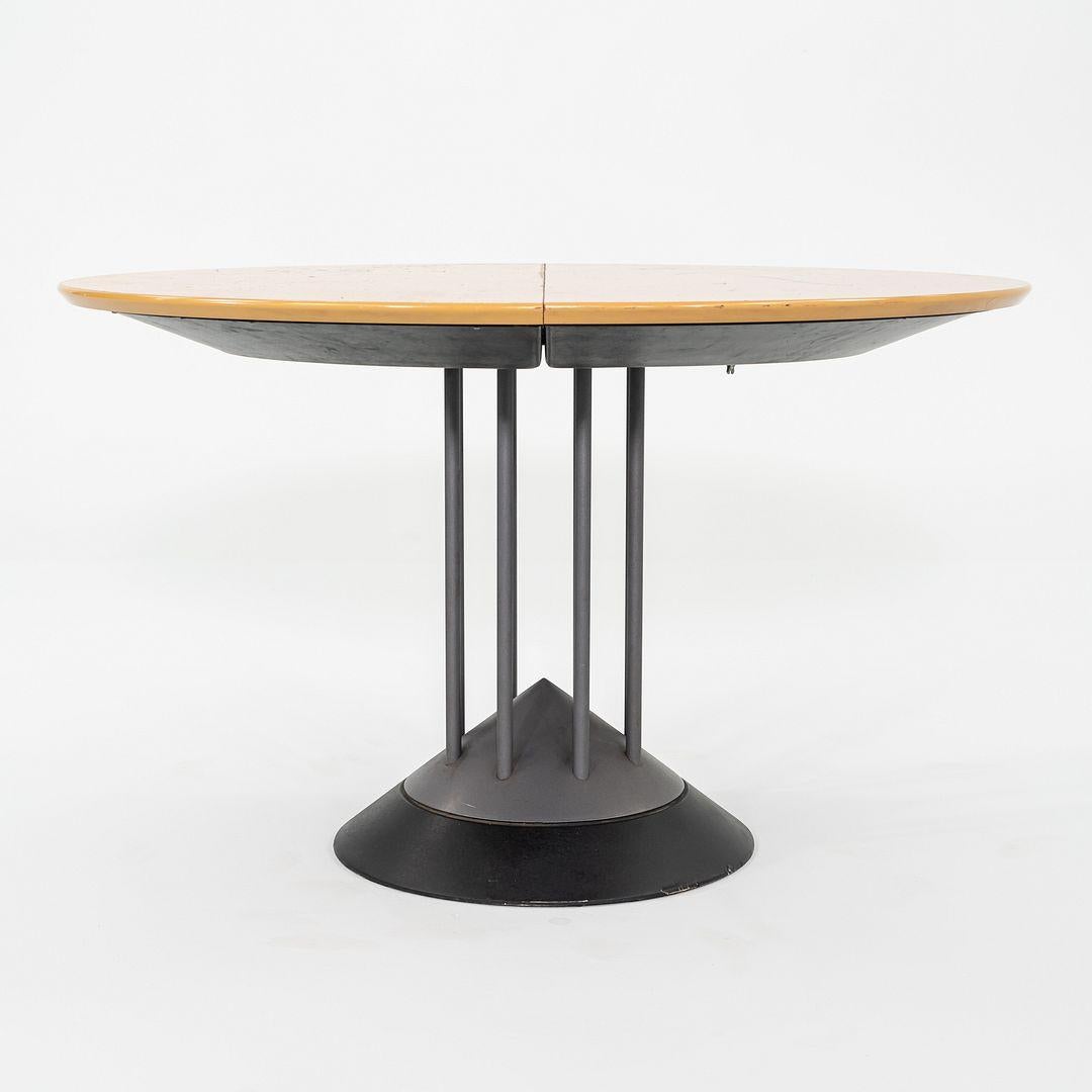 Años 90 Peter Maly para Tonon Italia Mesa de comedor extensible postmoderna con hoja en venta 2