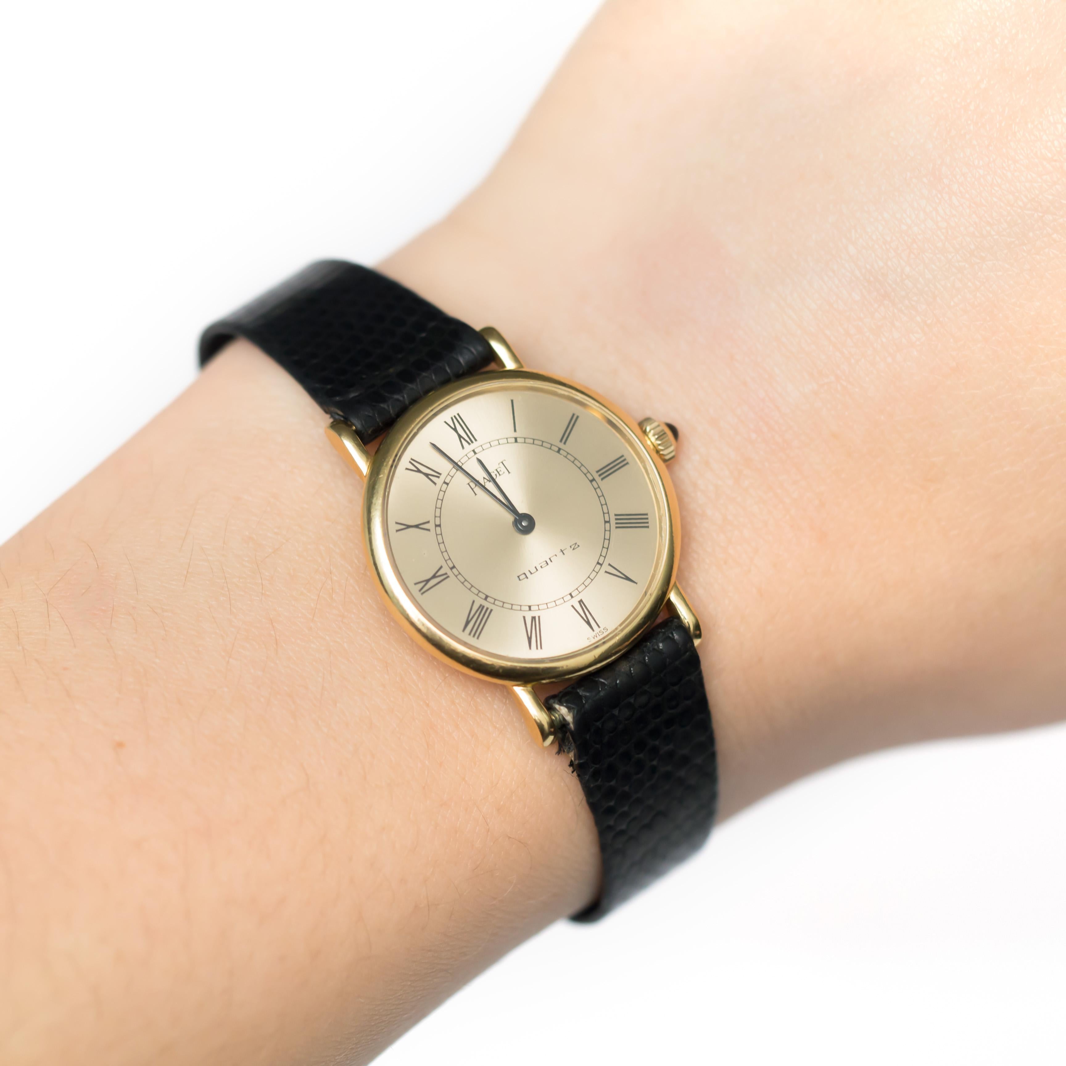 1990s Piaget 18 Karat Gold Ladies Wristwatch 1