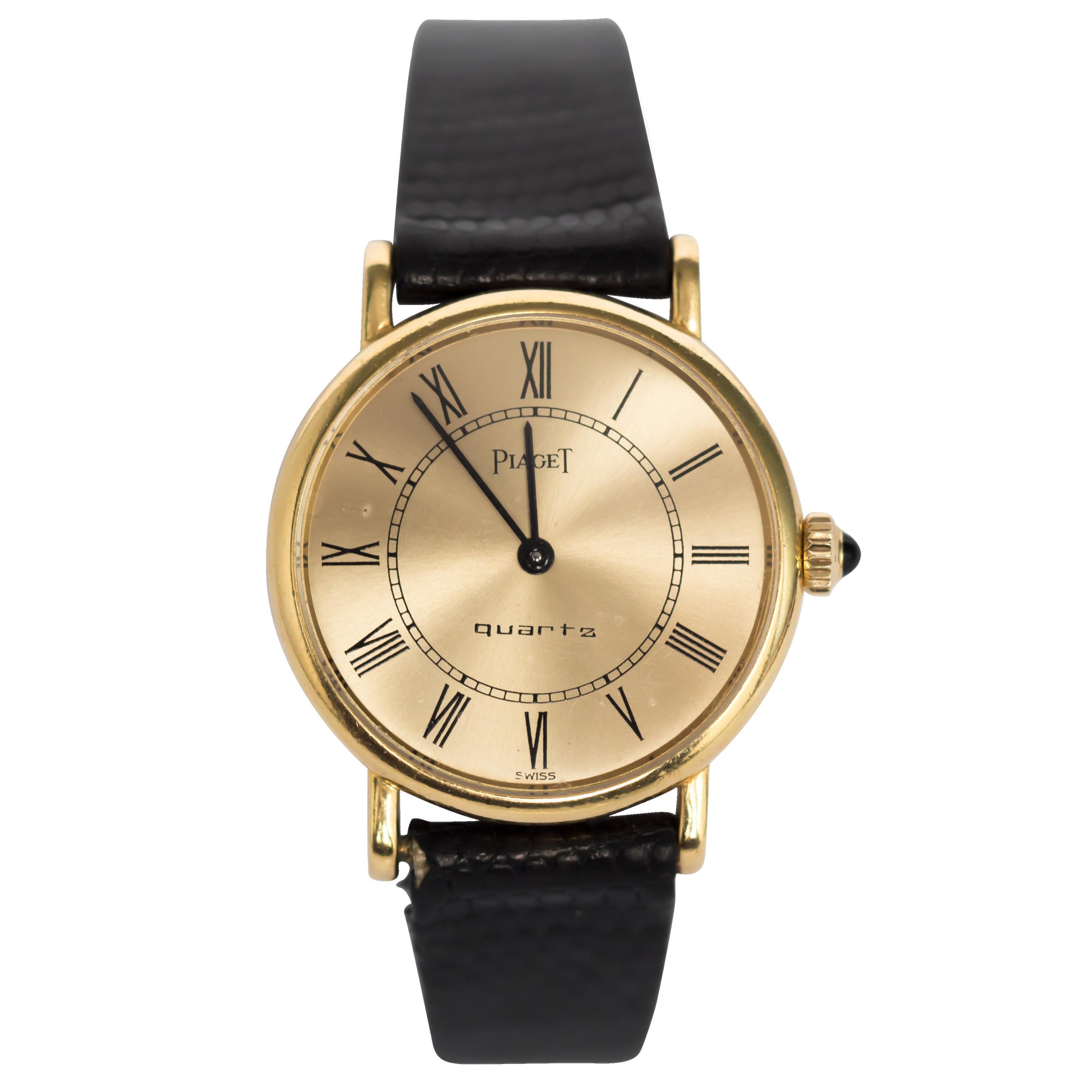 1990s Piaget 18 Karat Gold Ladies Wristwatch