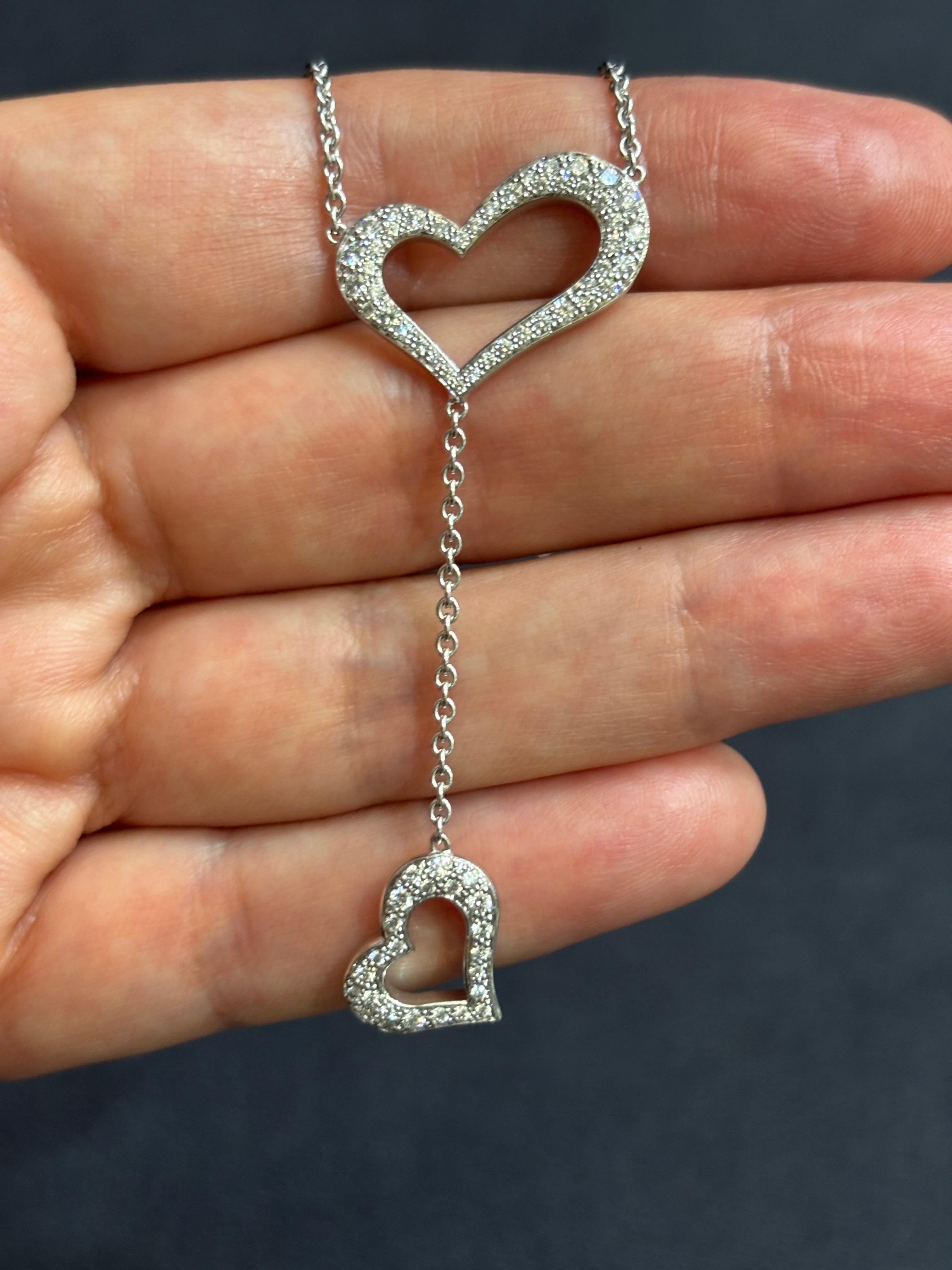 1990 Piaget Pendentif cœur en or 18k et diamants en vente 4