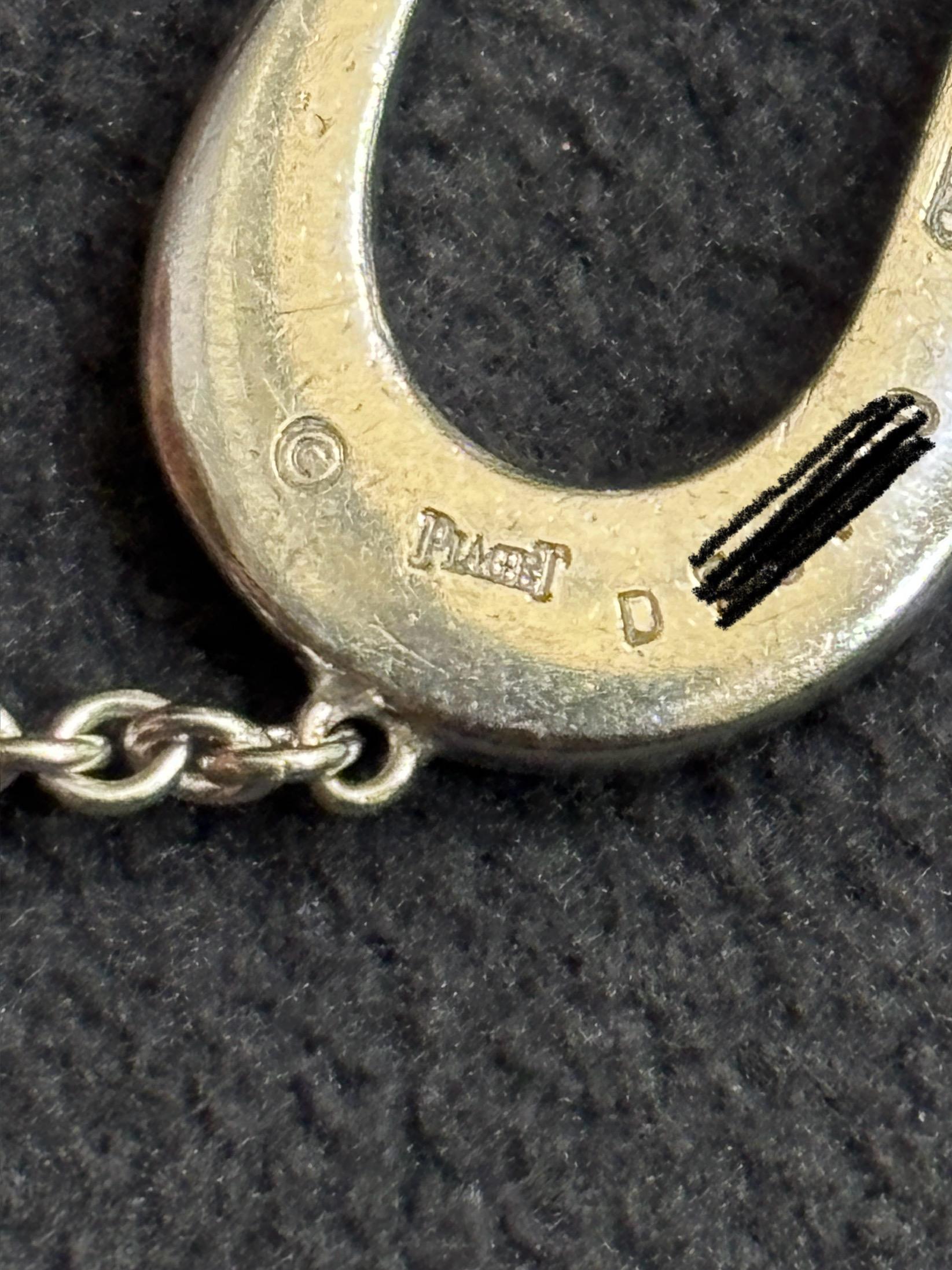 Taille ronde 1990 Piaget Pendentif cœur en or 18k et diamants en vente