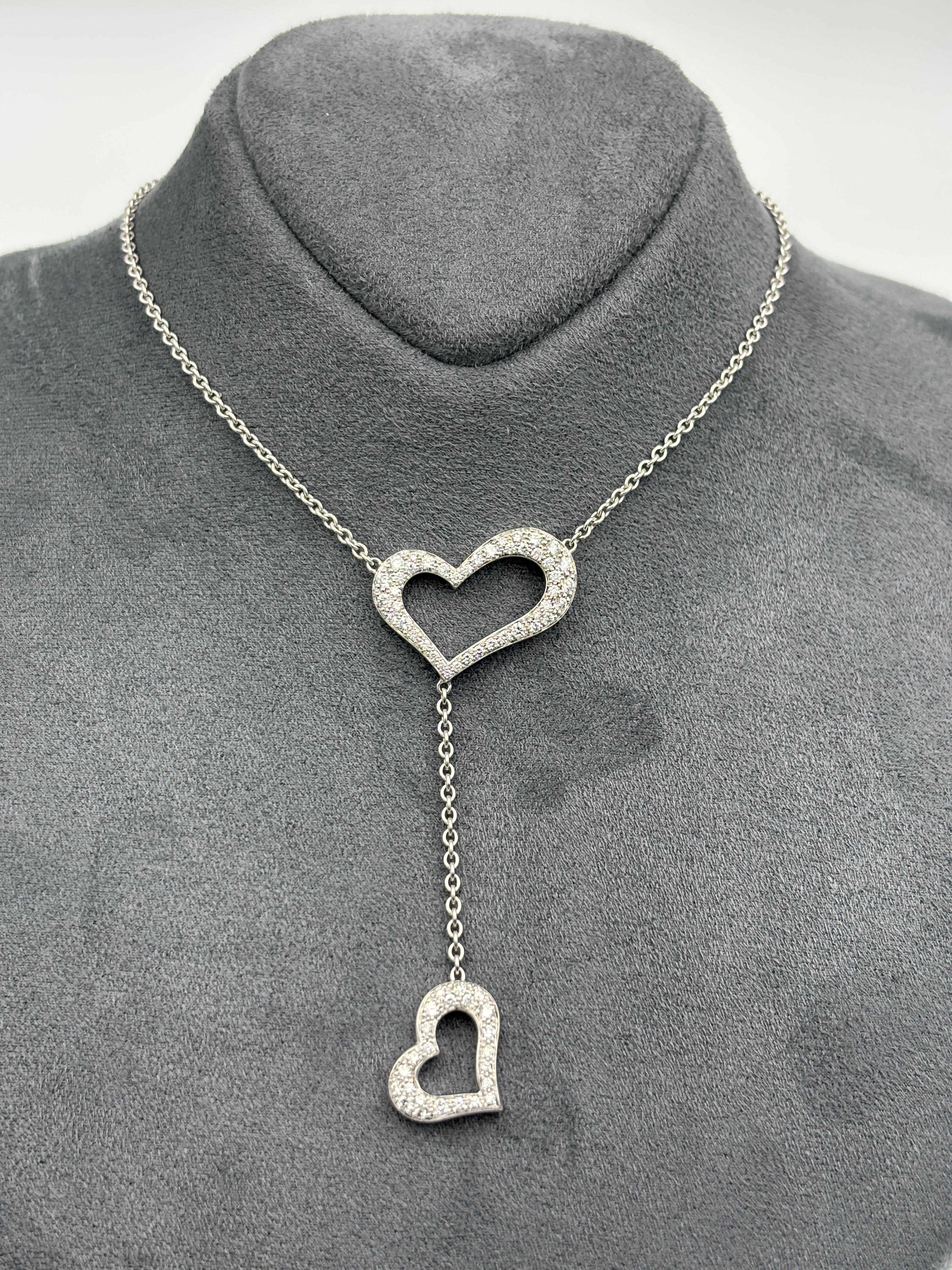 1990 Piaget Pendentif cœur en or 18k et diamants Bon état - En vente à London, GB