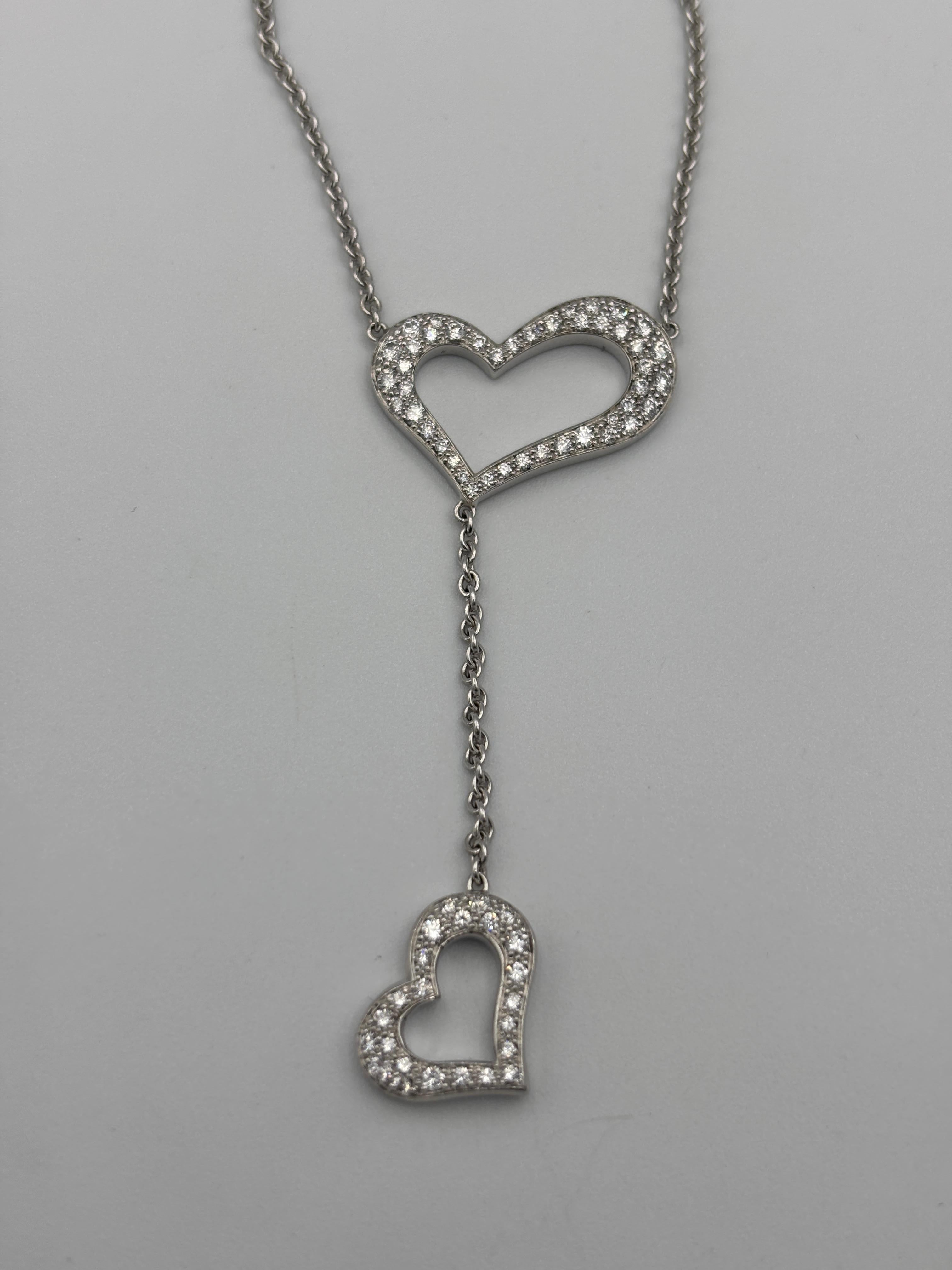 1990 Piaget Pendentif cœur en or 18k et diamants en vente 3