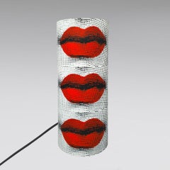 1990s Piero Fornasetti "Kisses" Floor Lamp for Antonangeli, Follia Pratica Colle