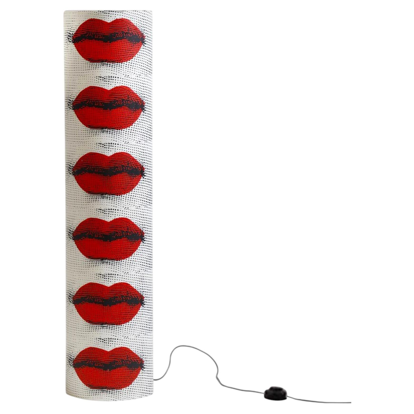 1990s Piero Fornasetti "Kisses" Floor Lamp for Antonangeli, Follia Pratica For Sale