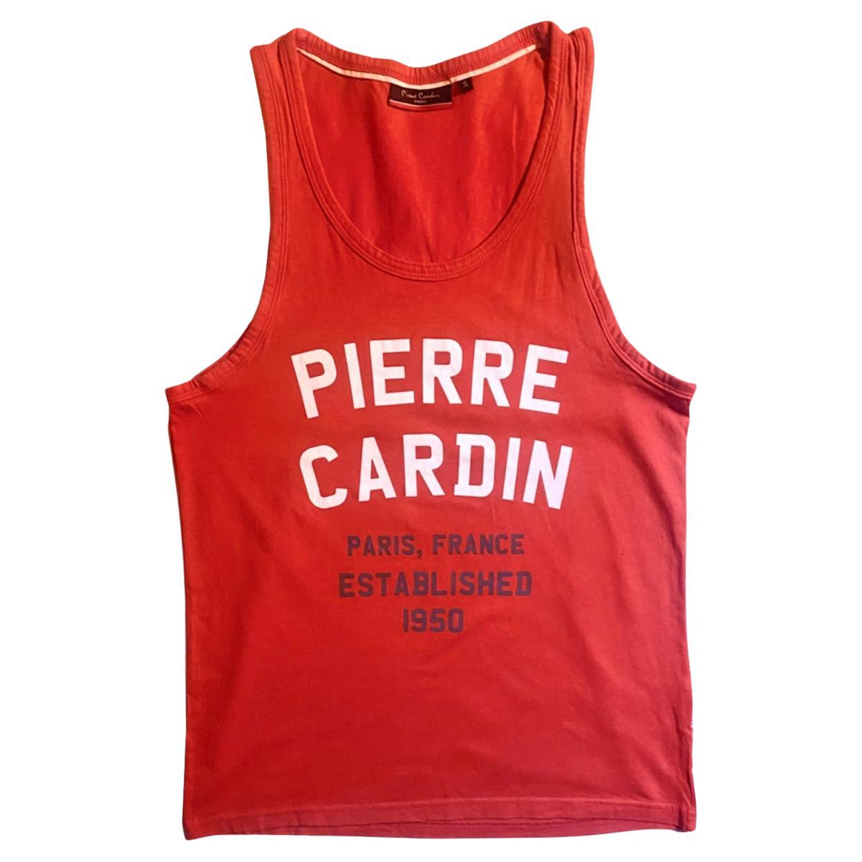 Gilet anni '90 Pierre Cardin con stampa rossa, top sportivo e casual in vendita