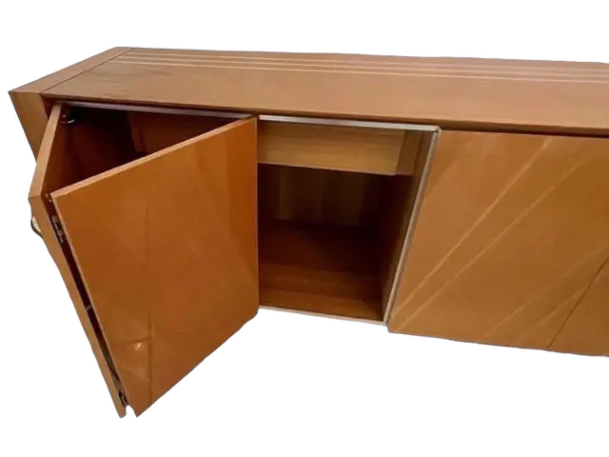 1990s Pierrot Constantini Postmodern Sideboard Server In Good Condition For Sale In Naples, FL