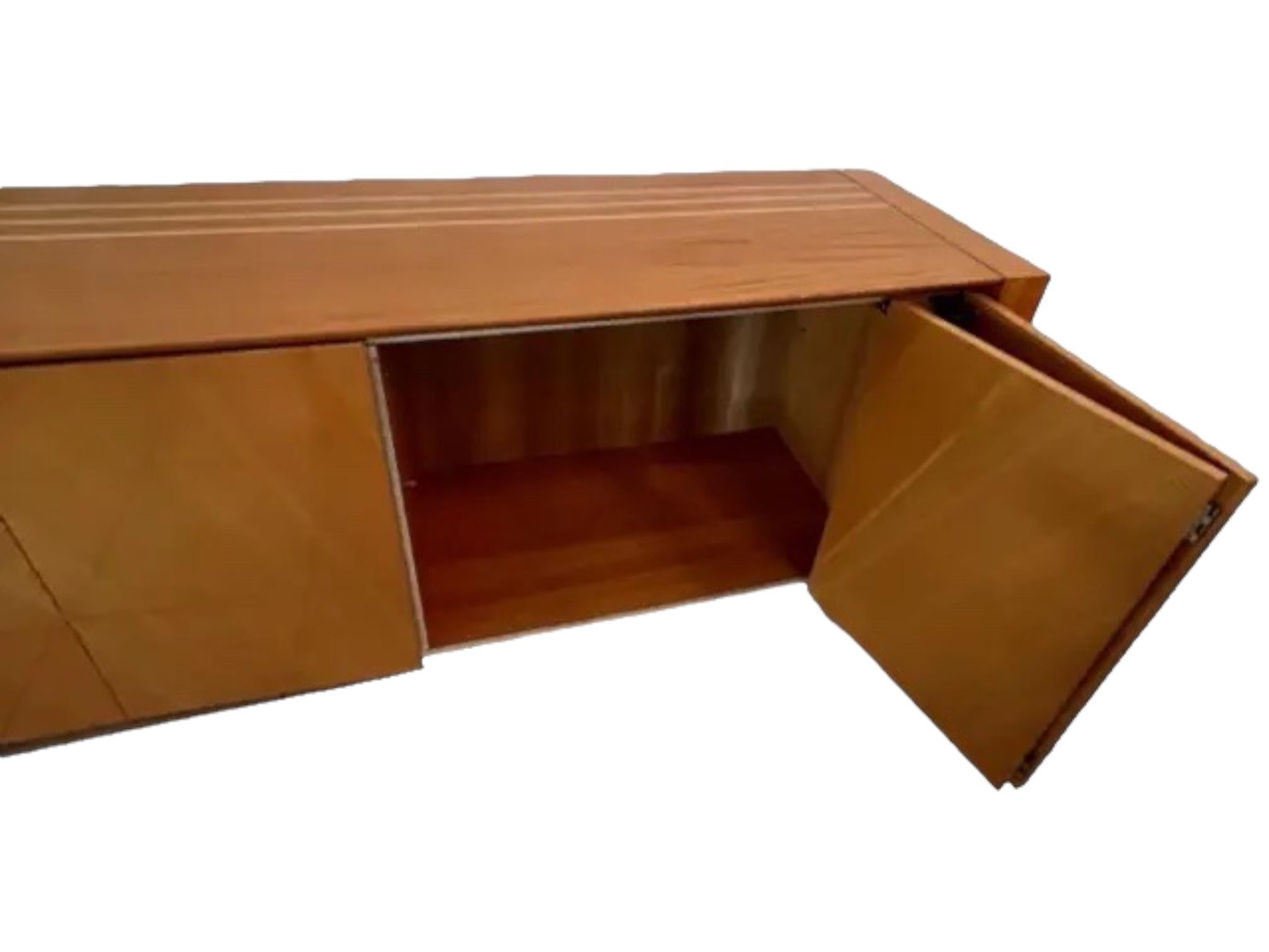 Wood 1990s Pierrot Constantini Postmodern Sideboard Server For Sale