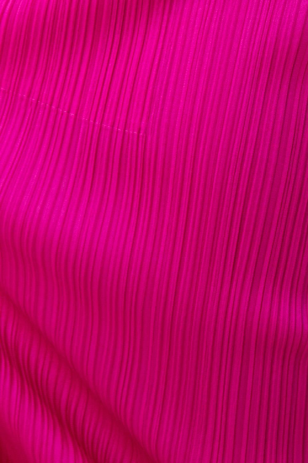 1990S PLEATS PLEASE ISSEY MIYAKE Hot Pink Polyester Pants For Sale 6