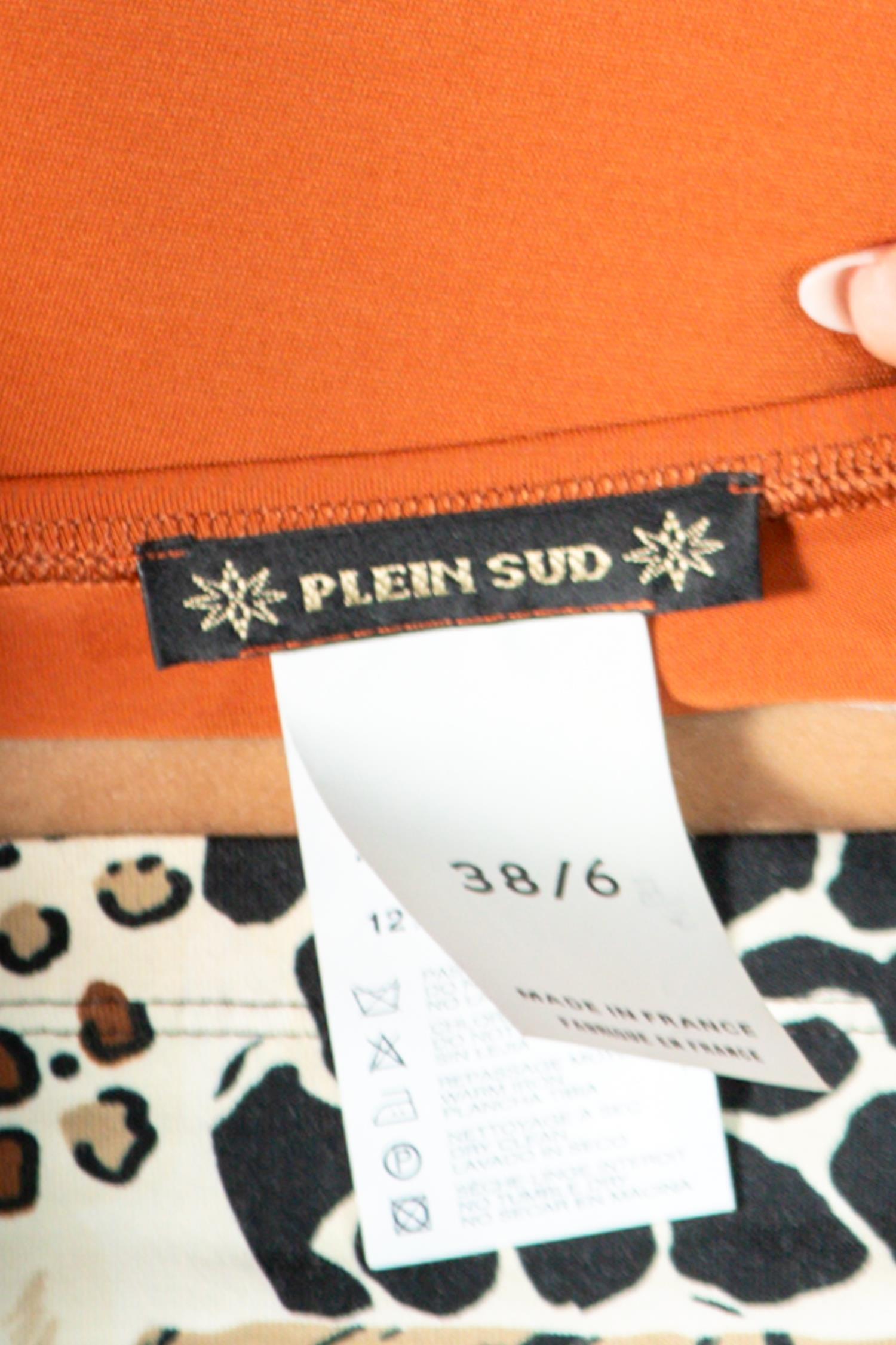 1990S Plein Sud Brick Red Poly/Viscose Jersey Skirt 3