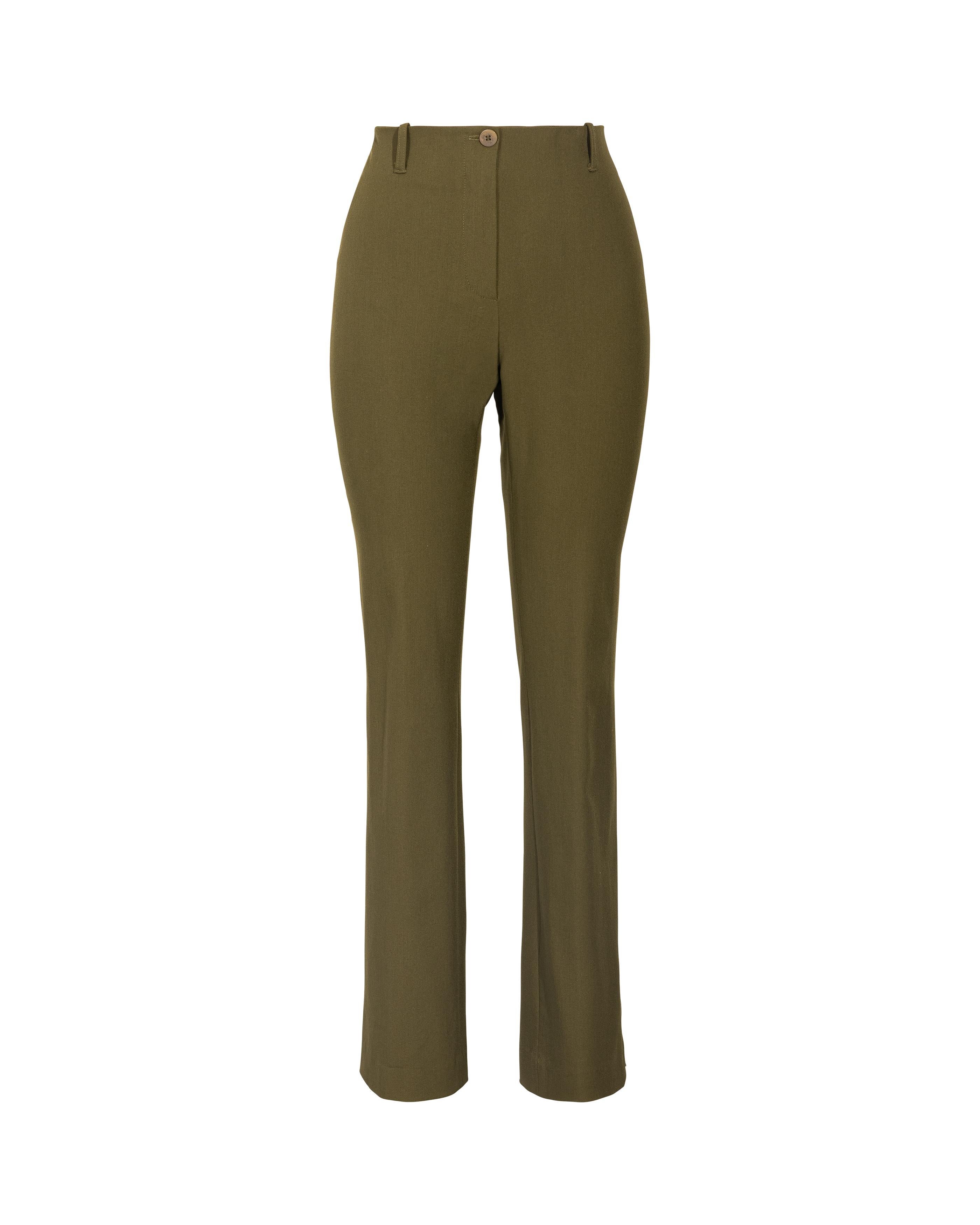 1990's Plein Sud Olive Green Pant Suit Set 1