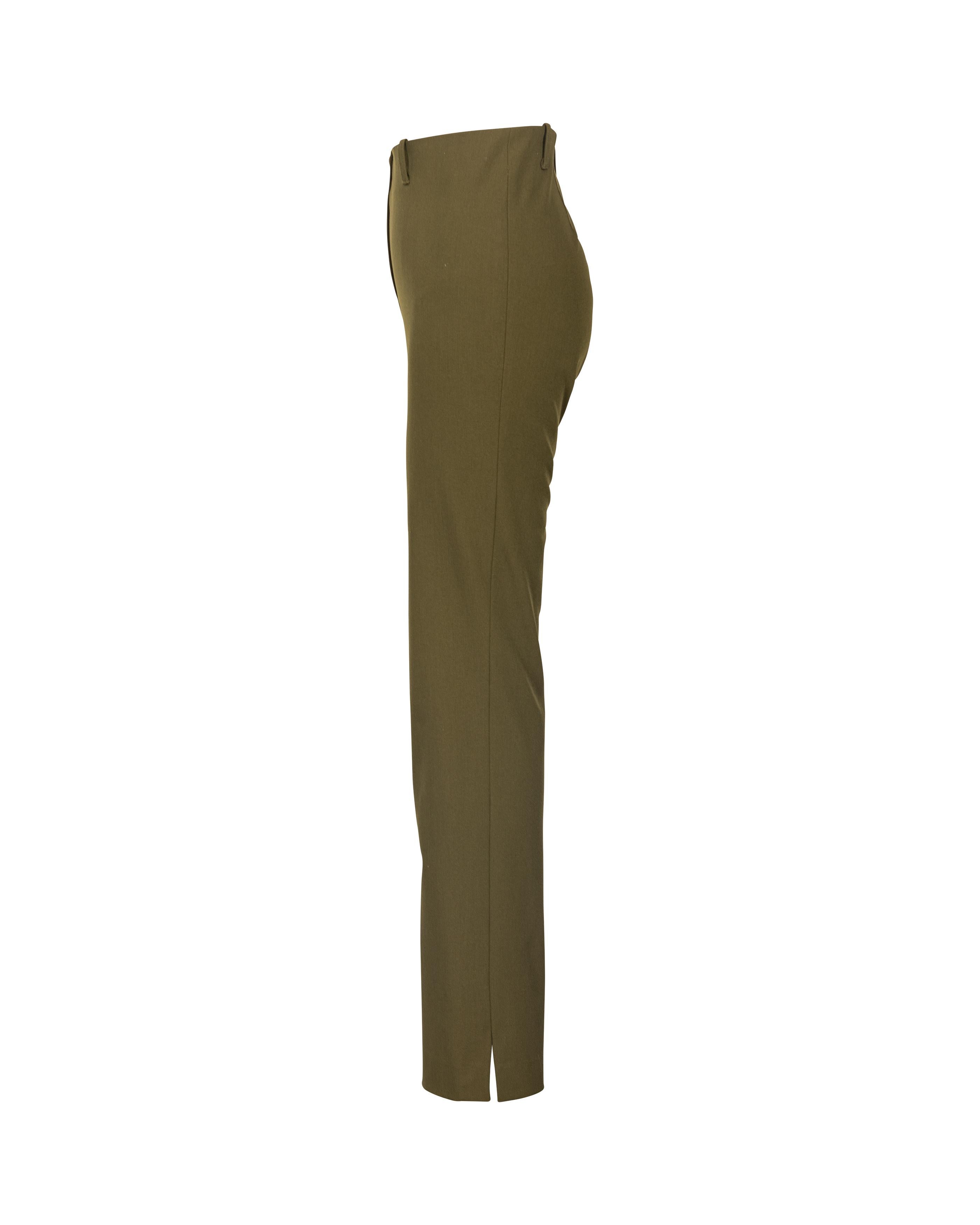 1990's Plein Sud Olive Green Pant Suit Set 2