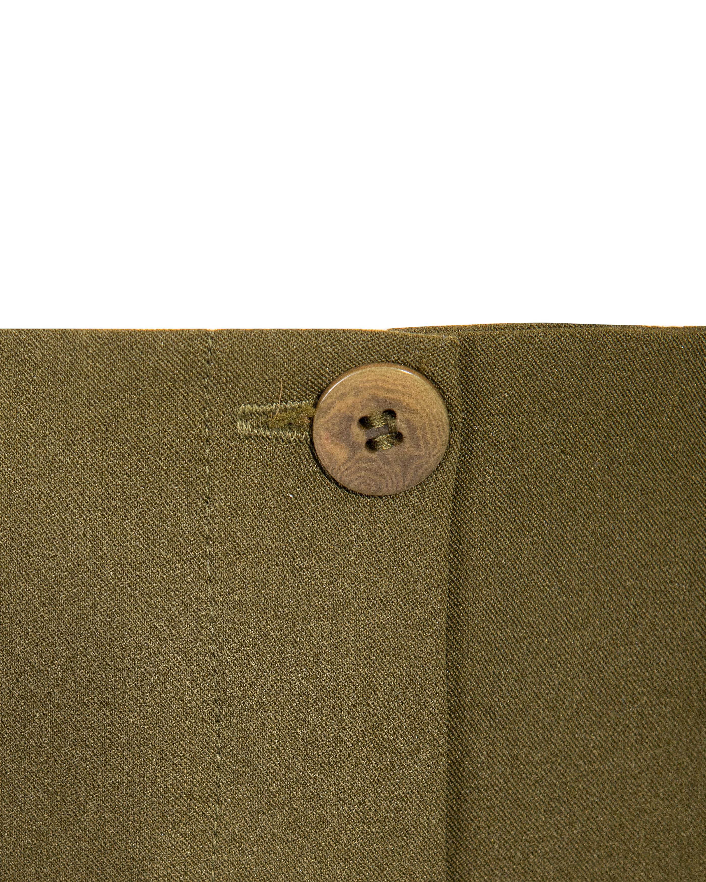 1990's Plein Sud Olive Green Pant Suit Set 4