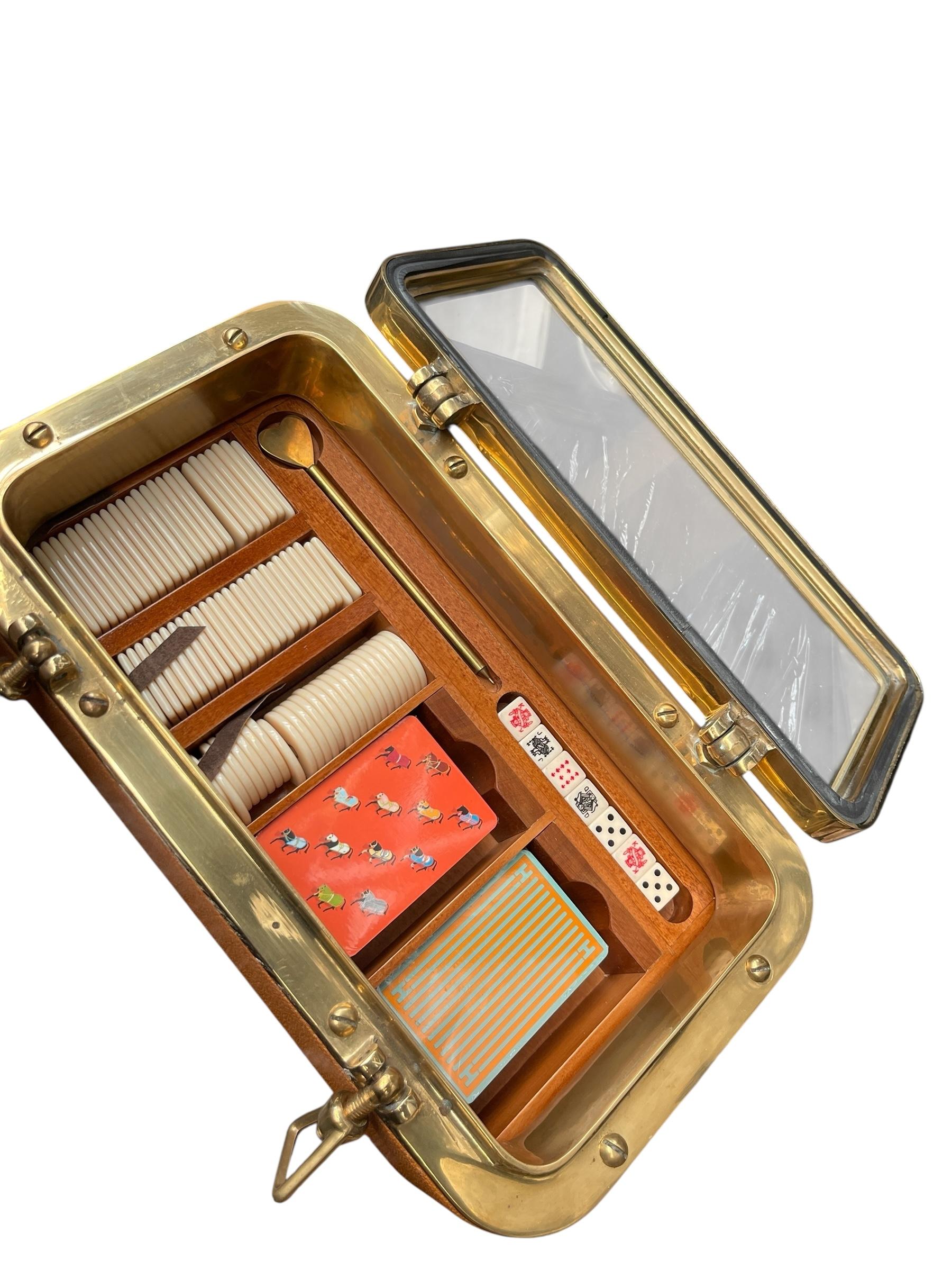 Scatola del gioco del poker anni '90 di Hermès in vendita 6