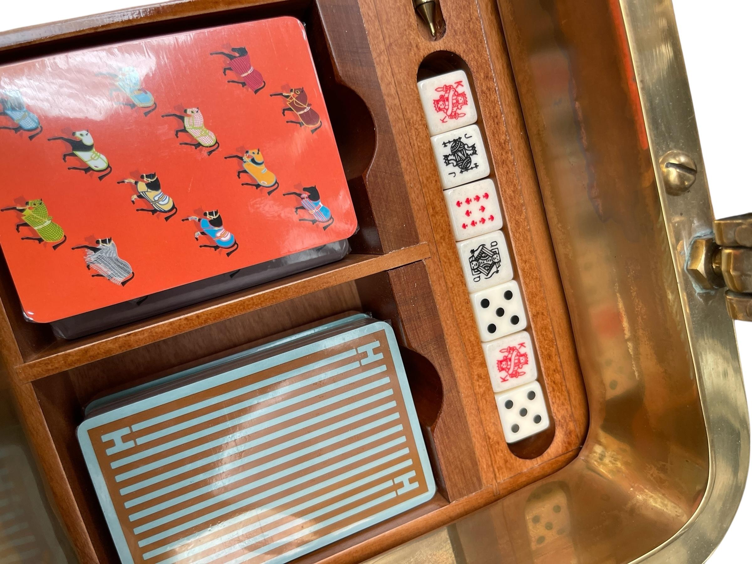 Bronzo Scatola del gioco del poker anni '90 di Hermès in vendita