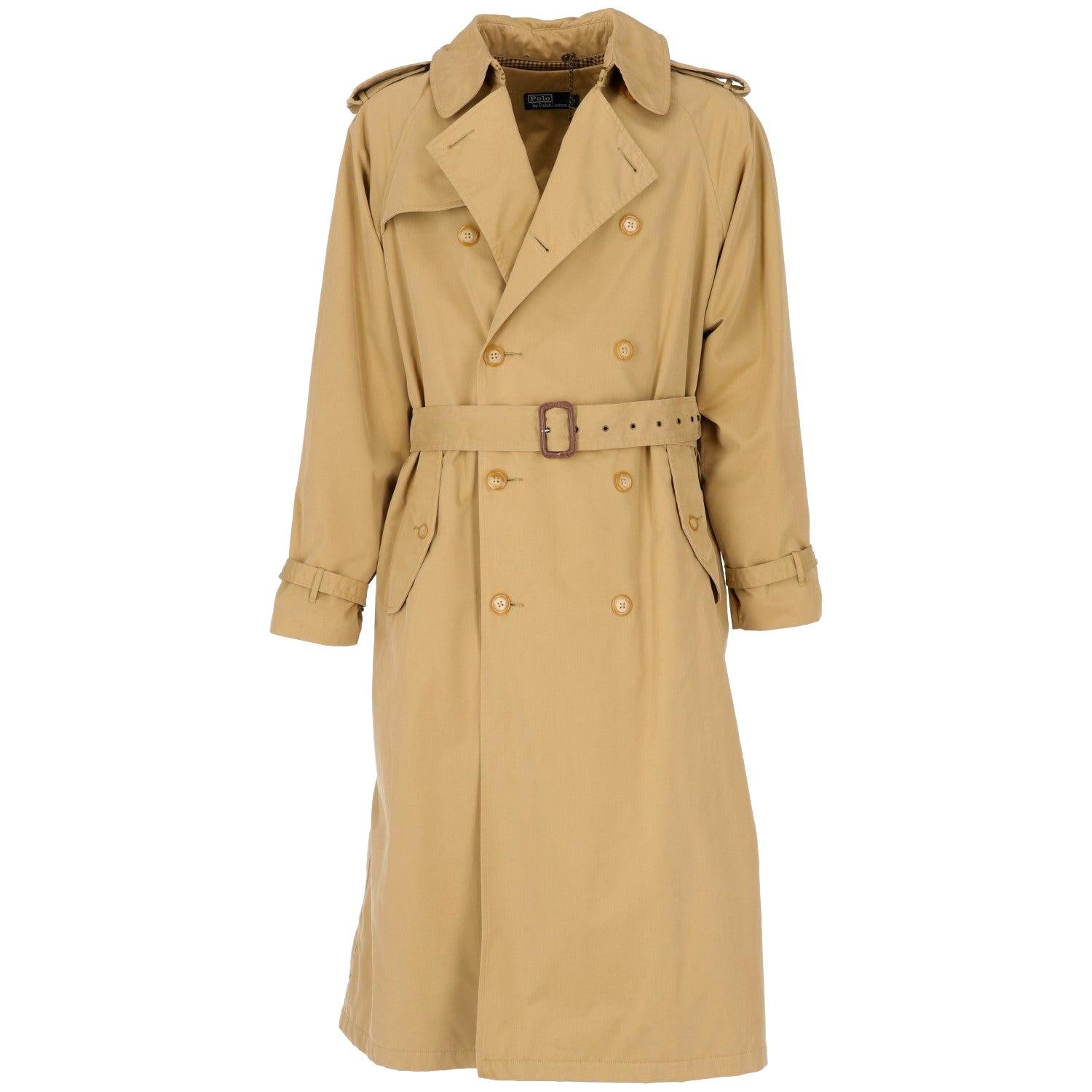 1990s Polo by Ralph Lauren Vintage Trench Coat at 1stDibs | vintage ralph  lauren trench coat