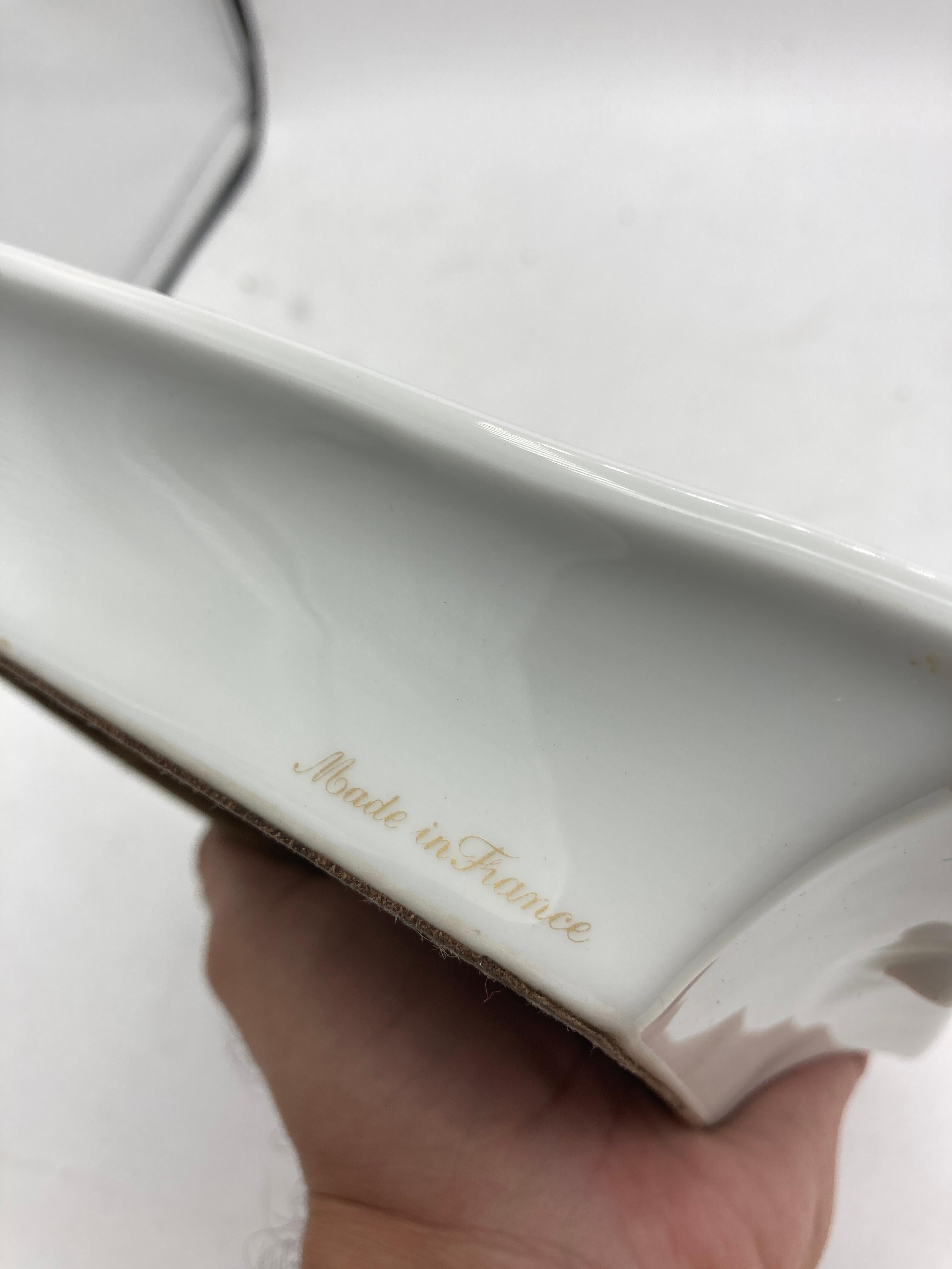 1990er Porzellan-Aschenbecher von Hermès im Angebot 2