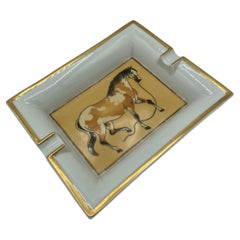 1990's porcelain ashtray by Hermès