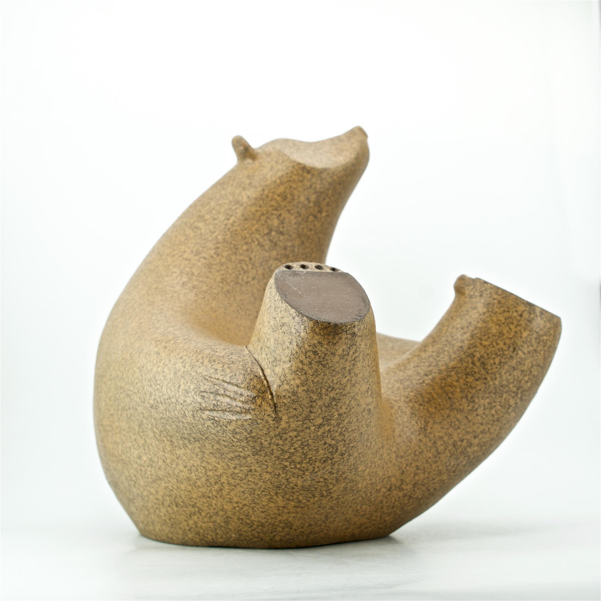 Post-Modern 1990s Postmodern Abstract Honey Bear Sculpture Large Architectural Form For Sale